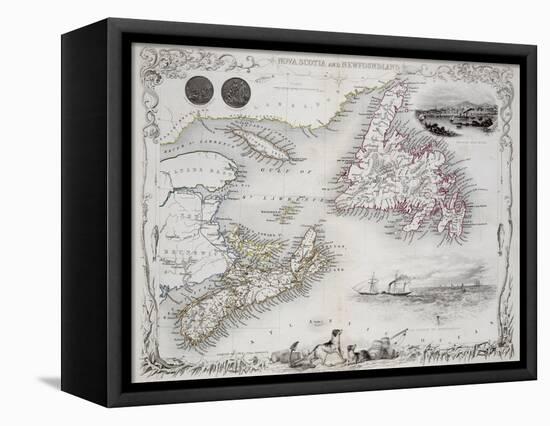 Nova Scotia and Newfoundland, Series of World Maps, c.1850-John Rapkin-Framed Premier Image Canvas