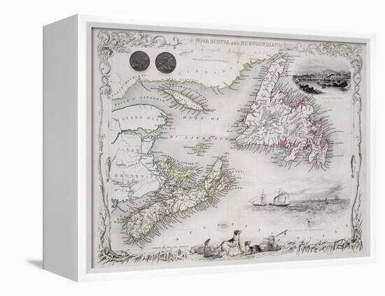 Nova Scotia and Newfoundland, Series of World Maps, c.1850-John Rapkin-Framed Premier Image Canvas