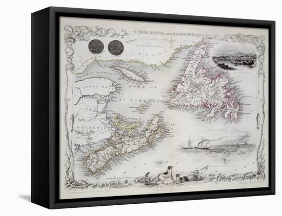 Nova Scotia and Newfoundland, Series of World Maps, c.1850-John Rapkin-Framed Premier Image Canvas