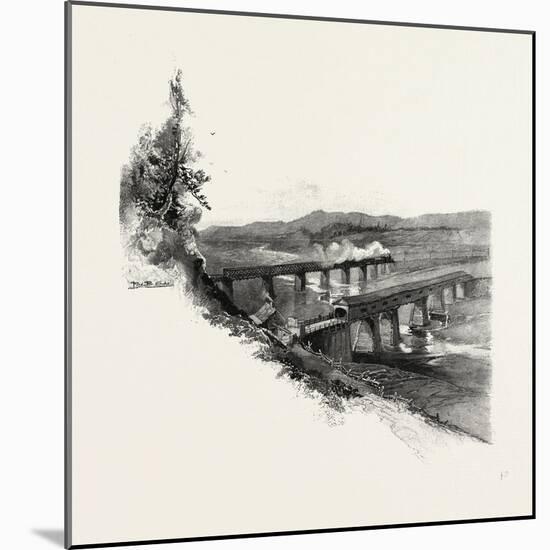 Nova Scotia, Bridges at Windsor, Canada, Nineteenth Century-null-Mounted Giclee Print