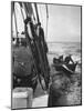 Nova Scotia Fishermen at Sea Off Grand Banks-Peter Stackpole-Mounted Photographic Print