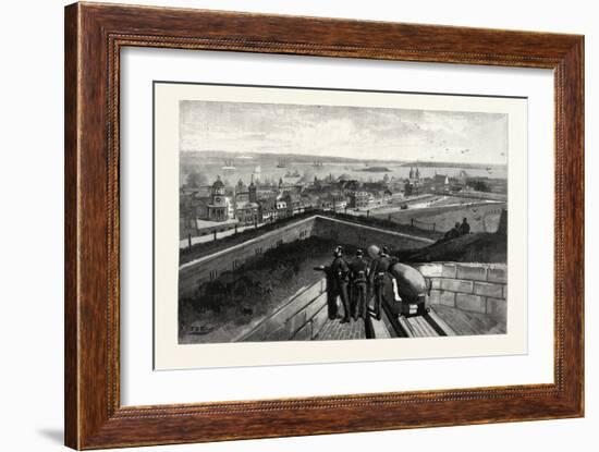 Nova Scotia, Halifax, from Citadel, Canada, Nineteenth Century-null-Framed Giclee Print