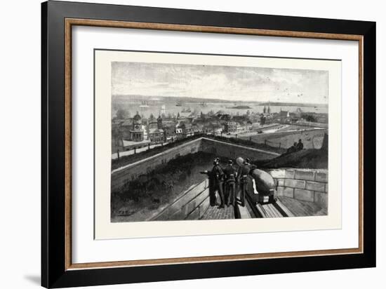 Nova Scotia, Halifax, from Citadel, Canada, Nineteenth Century-null-Framed Giclee Print