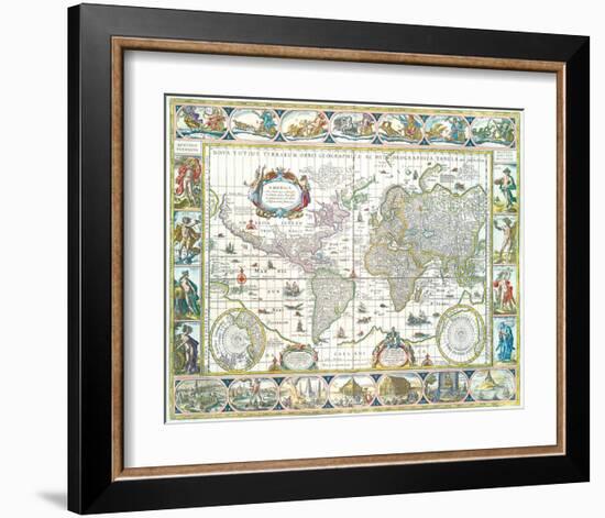 nova totius terrarum orbis-Willem Blaeu-Framed Art Print