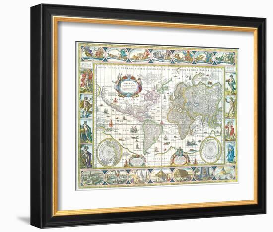 nova totius terrarum orbis-Willem Blaeu-Framed Art Print