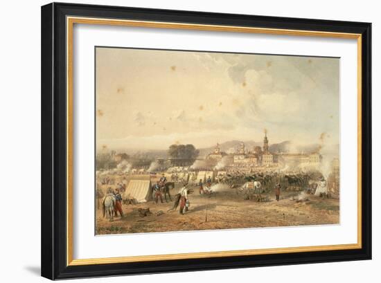 Novara, the Field of African Hunters, 1860-Carlo Bossoli-Framed Giclee Print