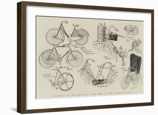 Novelties at the National Cycle Show at the Crystal Palace-null-Framed Giclee Print