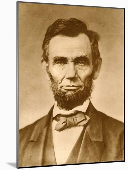 November 1863 Photograph Portrait of Abraham Lincoln-null-Mounted Photographic Print