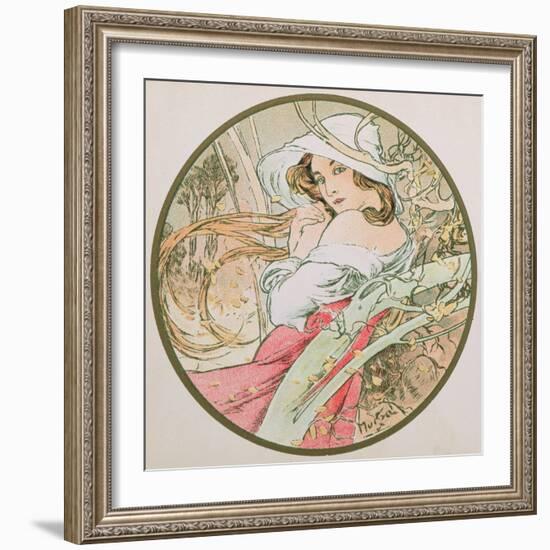 November, 1899 (Detail)-Alphonse Mucha-Framed Giclee Print