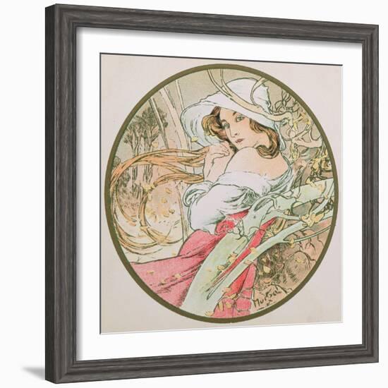 November, 1899 (Detail)-Alphonse Mucha-Framed Giclee Print