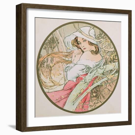 November, 1899 (Detail)-Alphonse Mucha-Framed Giclee Print