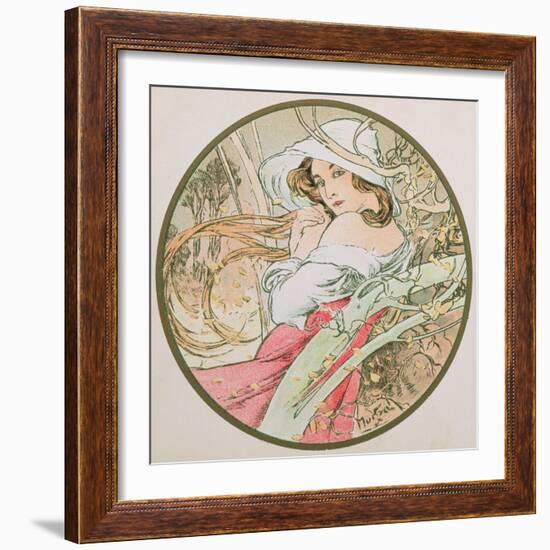 November, 1899 (Detail)-Alphonse Mucha-Framed Giclee Print