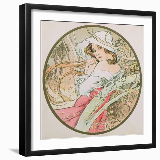 November, 1899 (Detail)-Alphonse Mucha-Framed Giclee Print