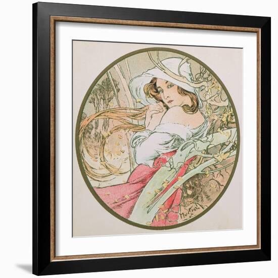 November, 1899 (Detail)-Alphonse Mucha-Framed Giclee Print