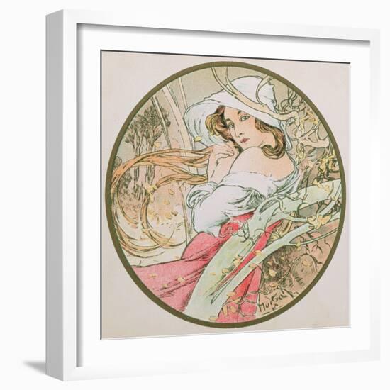 November, 1899 (Detail)-Alphonse Mucha-Framed Giclee Print