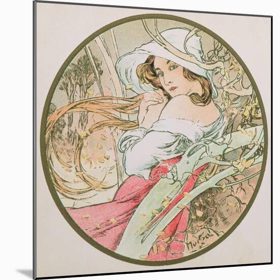 November, 1899 (Detail)-Alphonse Mucha-Mounted Giclee Print