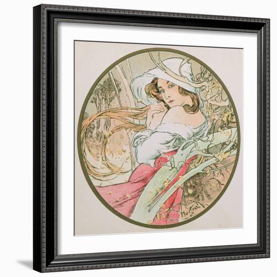 November, 1899 (Detail)-Alphonse Mucha-Framed Giclee Print