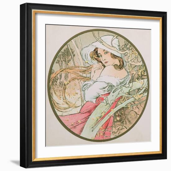 November, 1899 (Detail)-Alphonse Mucha-Framed Giclee Print