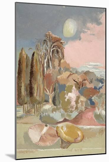 November Moon, 1942 (Oil on Canvas)-Paul Nash-Mounted Giclee Print