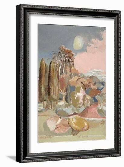 November Moon, 1942 (Oil on Canvas)-Paul Nash-Framed Giclee Print