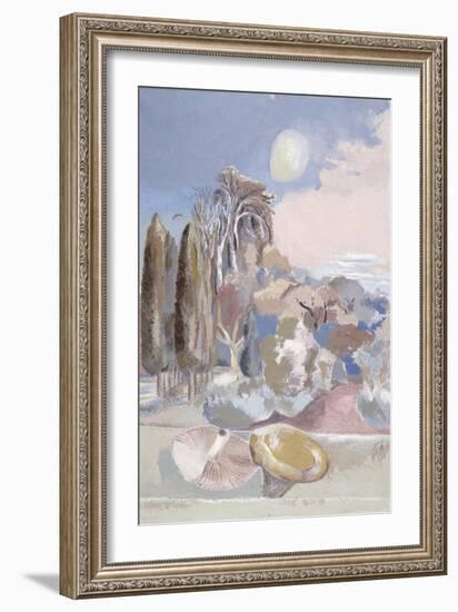 November Moon, 1942 (Oil on Canvas)-Paul Nash-Framed Giclee Print