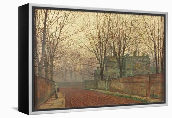 November Morning, Knostrop Hall, Leeds-John Atkinson Grimshaw-Framed Premier Image Canvas