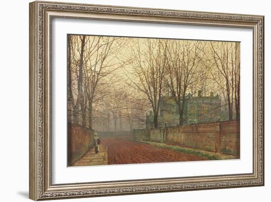 November Morning, Knostrop Hall, Leeds-John Atkinson Grimshaw-Framed Giclee Print