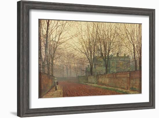 November Morning, Knostrop Hall, Leeds-John Atkinson Grimshaw-Framed Giclee Print