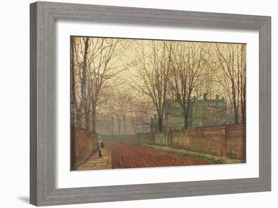 November Morning, Knostrop Hall, Leeds-John Atkinson Grimshaw-Framed Giclee Print