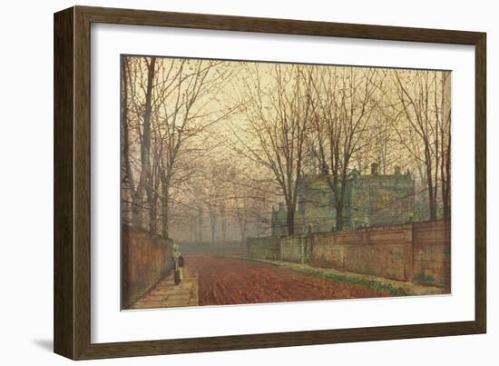 November Morning, Knostrop Hall, Leeds-John Atkinson Grimshaw-Framed Giclee Print