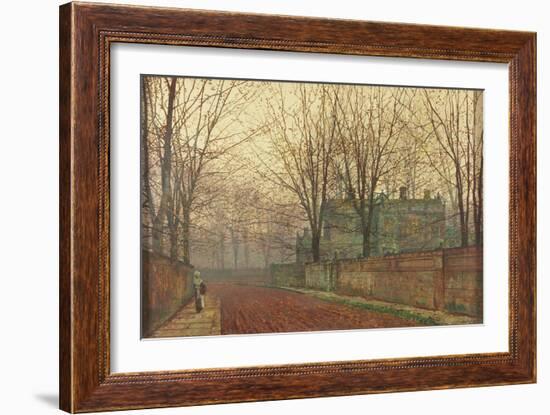 November Morning, Knostrop Hall, Leeds-John Atkinson Grimshaw-Framed Giclee Print