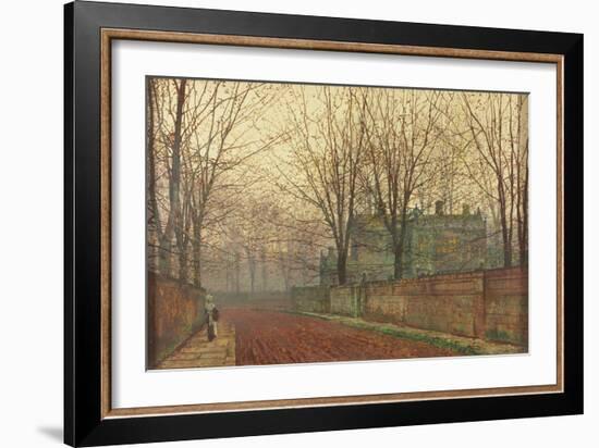 November Morning, Knostrop Hall, Leeds-John Atkinson Grimshaw-Framed Giclee Print