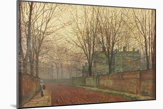 November Morning, Knostrop Hall, Leeds-John Atkinson Grimshaw-Mounted Giclee Print