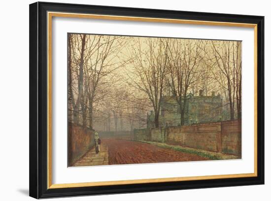 November Morning, Knostrop Hall, Leeds-John Atkinson Grimshaw-Framed Giclee Print