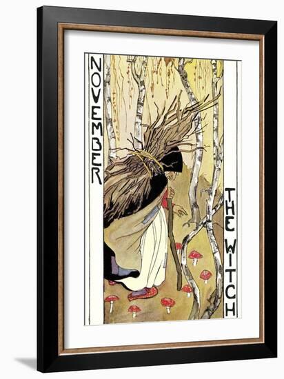 November, the Witch-null-Framed Art Print
