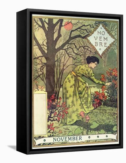 November-Eugene Grasset-Framed Premier Image Canvas