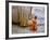 Novice Buddhist Monk Kneeling Beneath the Phra Atchana Buddha Statue, Sukhothai Province, Thailand-Gavin Hellier-Framed Photographic Print