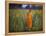 Novice Buddhist Monk Makes His Way Through a Field of Sunflowers as 10,000 Gather, Thailand-null-Framed Premier Image Canvas