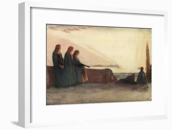 Now Fades the Glimmering Landscape on the Night, and All the Air a Solemn Stillness Holds-Robert Anning Bell-Framed Giclee Print