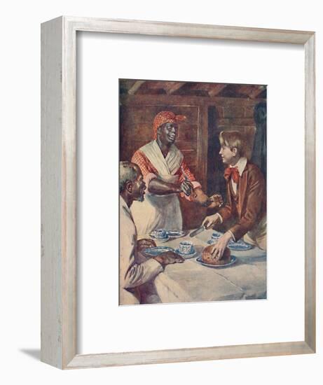 Now for the cake, said Mas'r George', 1929-Unknown-Framed Giclee Print