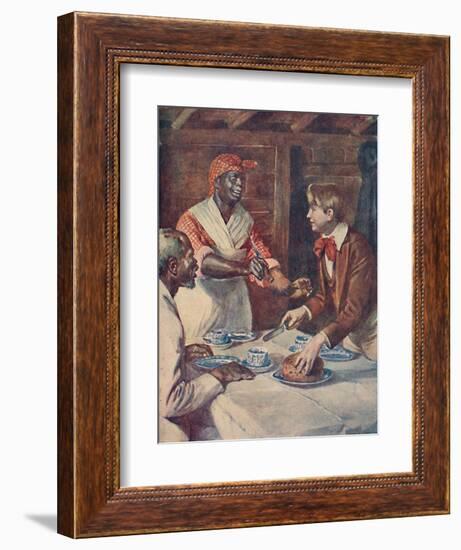 Now for the cake, said Mas'r George', 1929-Unknown-Framed Giclee Print