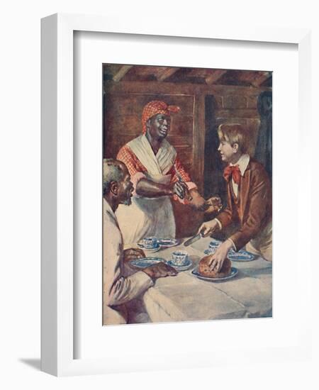 Now for the cake, said Mas'r George', 1929-Unknown-Framed Giclee Print