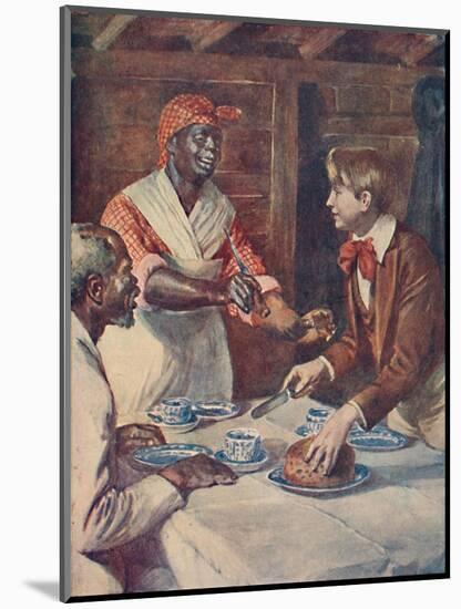 Now for the cake, said Mas'r George', 1929-Unknown-Mounted Giclee Print