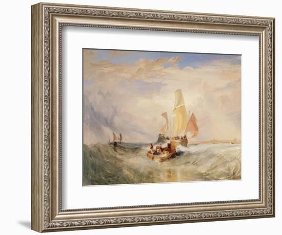 Now for the Painter' (Rope) - Passengers Going on Board, 1827-J. M. W. Turner-Framed Giclee Print