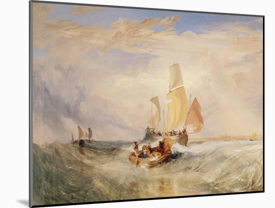 Now for the Painter' (Rope) - Passengers Going on Board, 1827-J. M. W. Turner-Mounted Giclee Print