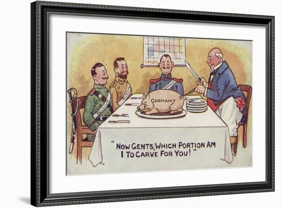 Now Gents, Which Portion-null-Framed Giclee Print