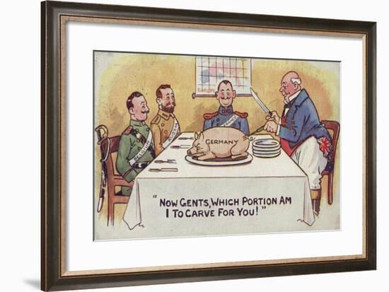 Now Gents, Which Portion-null-Framed Giclee Print
