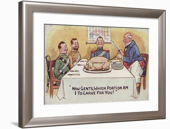 Now Gents, Which Portion-null-Framed Giclee Print