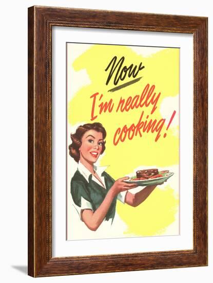 Now I'm Really Cooking!-null-Framed Art Print