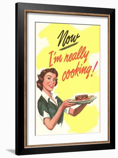 Now I'm Really Cooking!-null-Framed Art Print